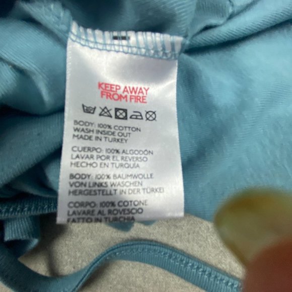 Urban Outfitters Crop Top XL Butterfly Open Back Tie Back Tank Teal Blue - Picture 13 of 14